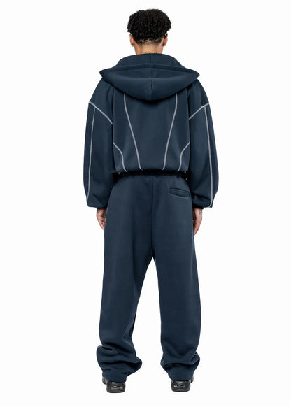 GREY LINE TRACKSUIT NAVY