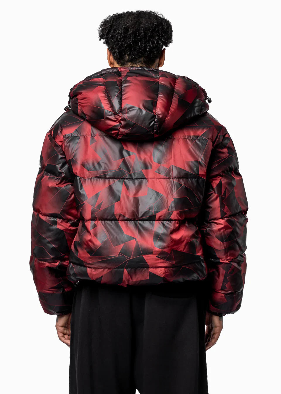 DOUBLE-SIDED PUFFER BLACK/RED